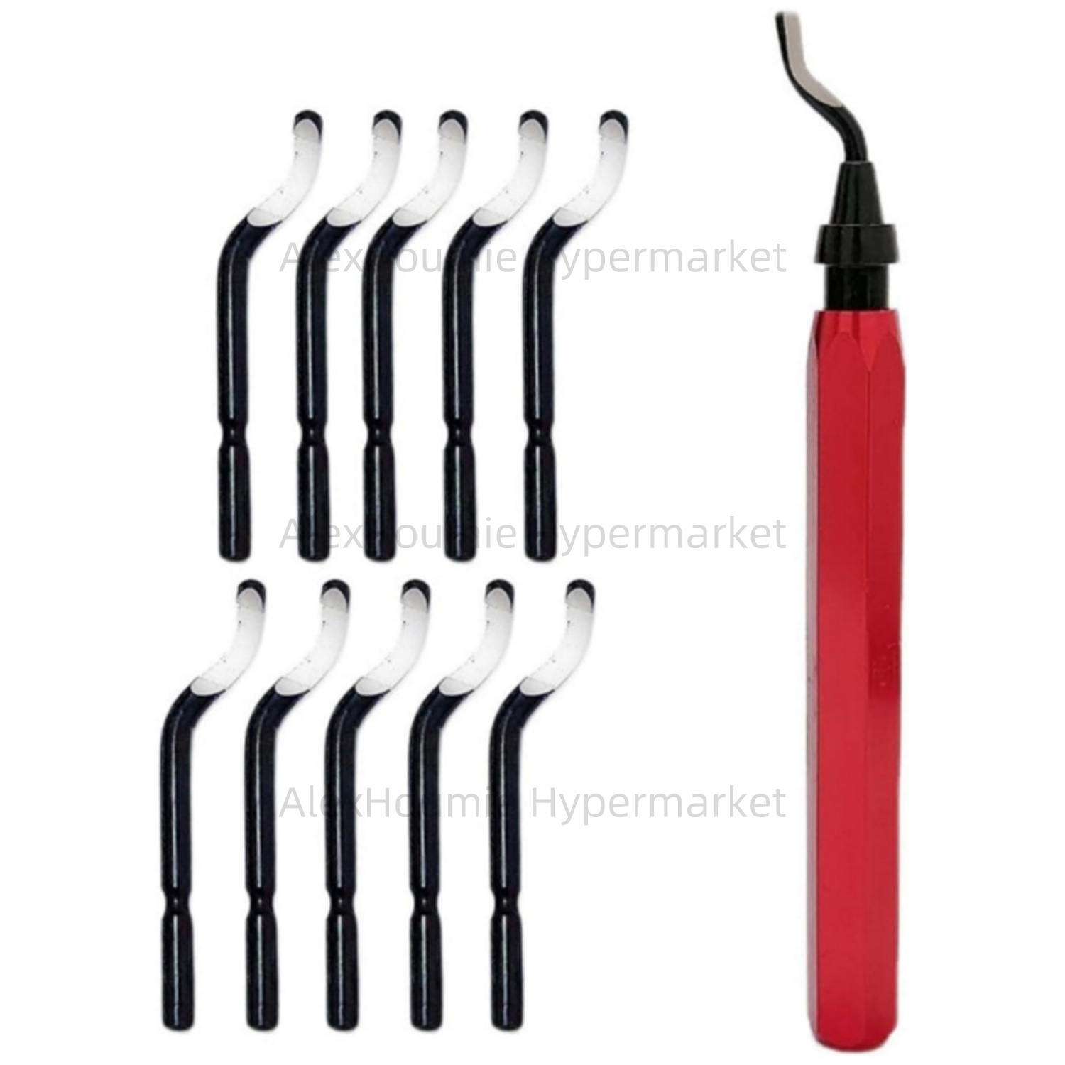 3D Printing File - RB1000 Grat-Entgratungswerkzeug-Set mit Metallgriff und 10-teiligem