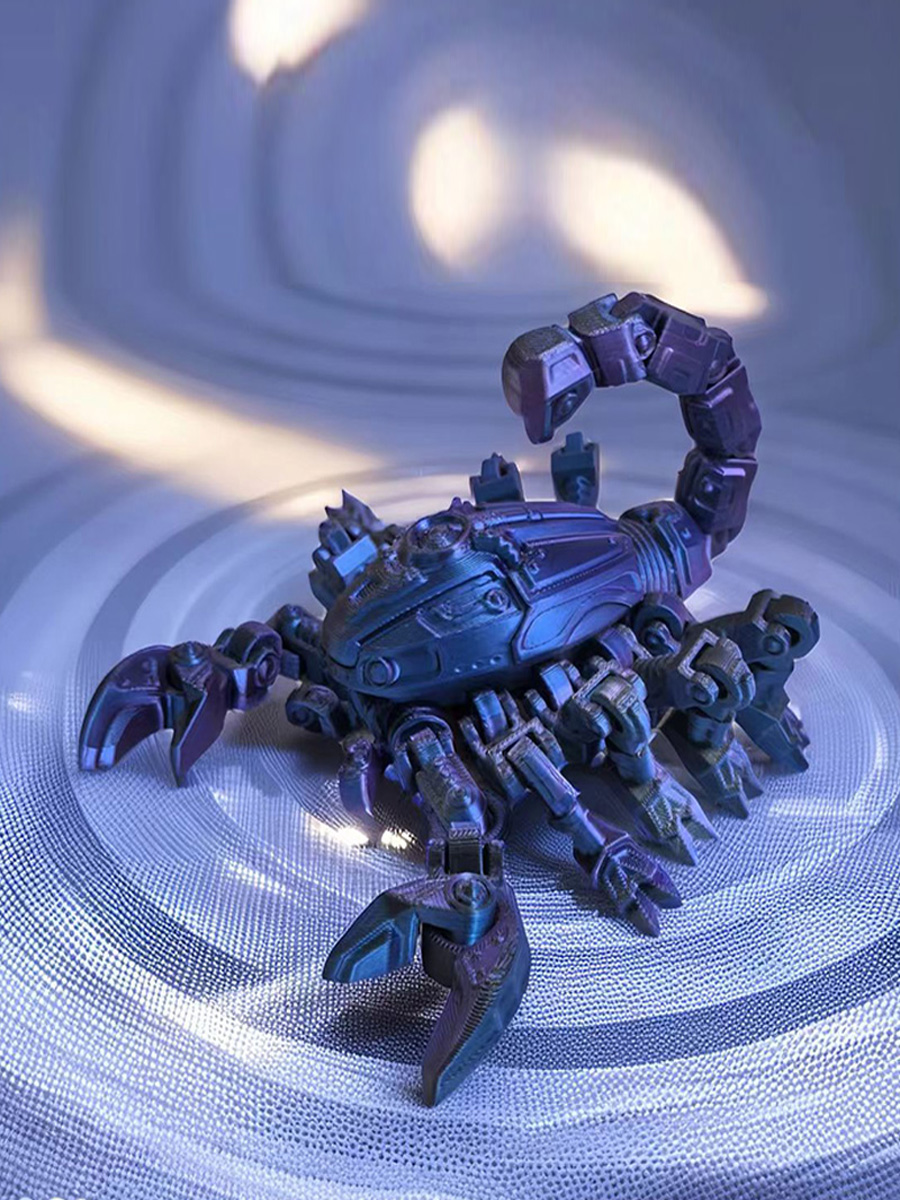 3D Printing Action Figure - 3D-Gedruckte Mechanische Skorpion-Actionfigur Vollständig Artikuliertes Cyberpunk-Skorpion-Modell