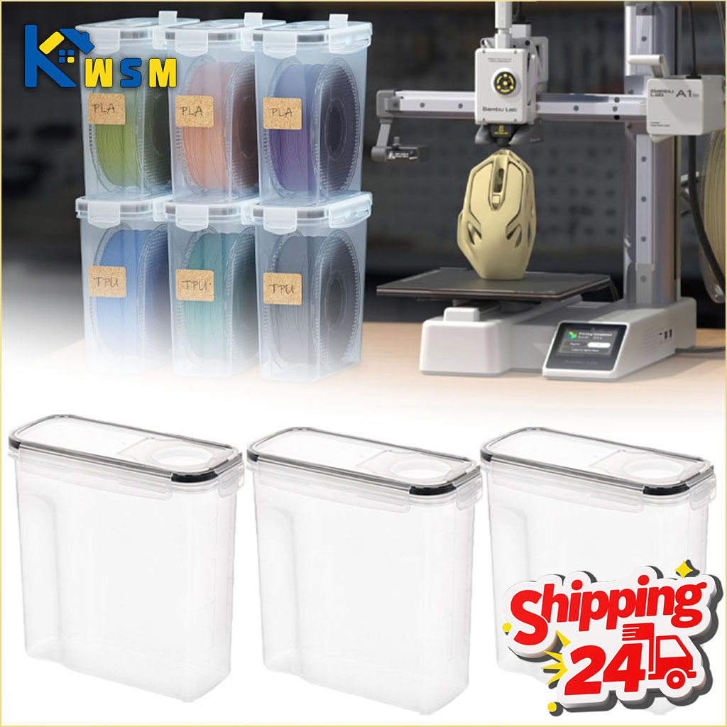 3D Printing Deck Box - 1-4 Stück 3D-Drucker Filament-Trockenbox, Versiegelte Staubdichte