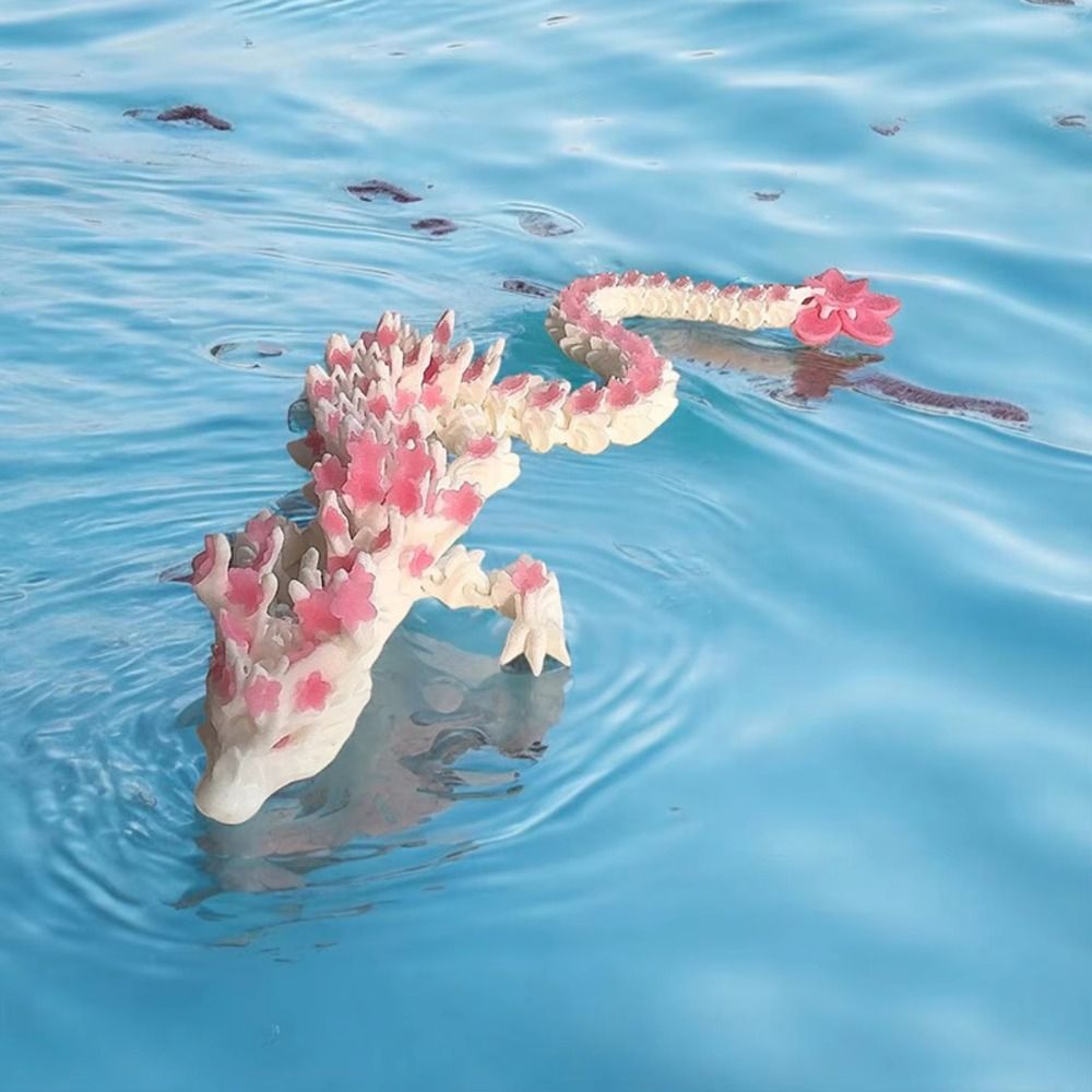 3D Printing Dragon - Simuliertes Auge 3D-gedruckter Drache Sakura-Drache Drehbarer