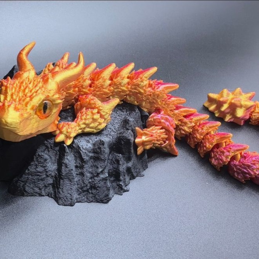 3D Printing Dragon - Simuliertes Auge 3D-Gedruckter Drache Chinesischer Drache