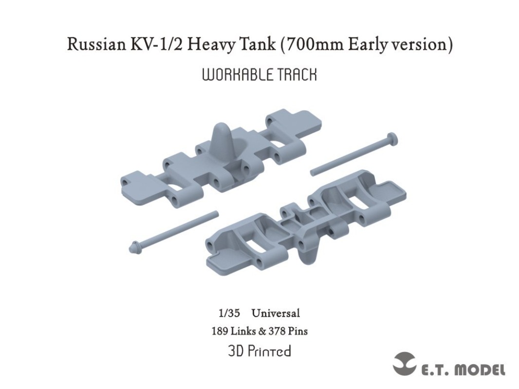 3D Printing Link - 1/35 3D-gedruckte, funktionale Ketten für KV-1/KV-2