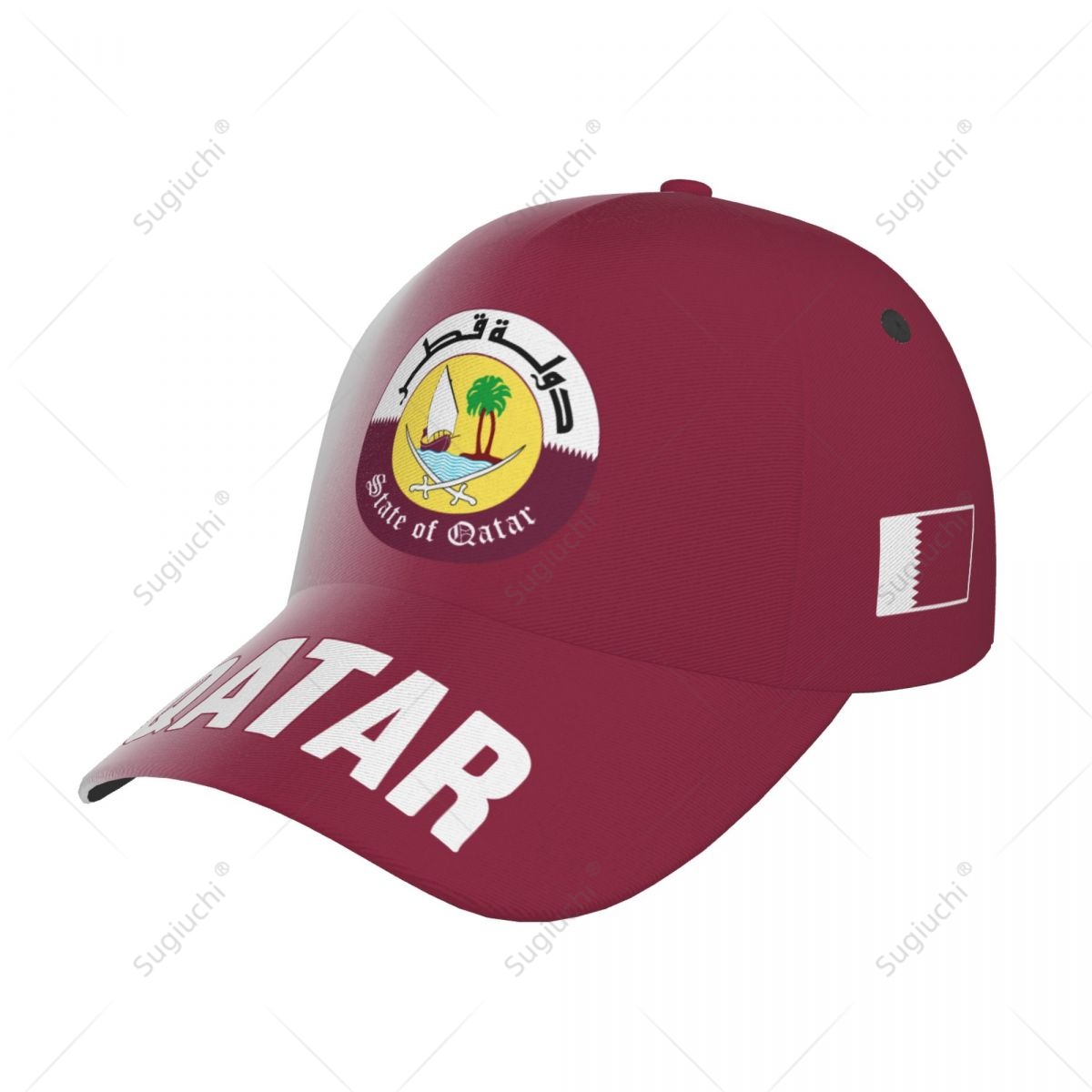 Unisex-Baseballmütze, Katar-Fl – 3D Printing Qatar Bewertung und Preis