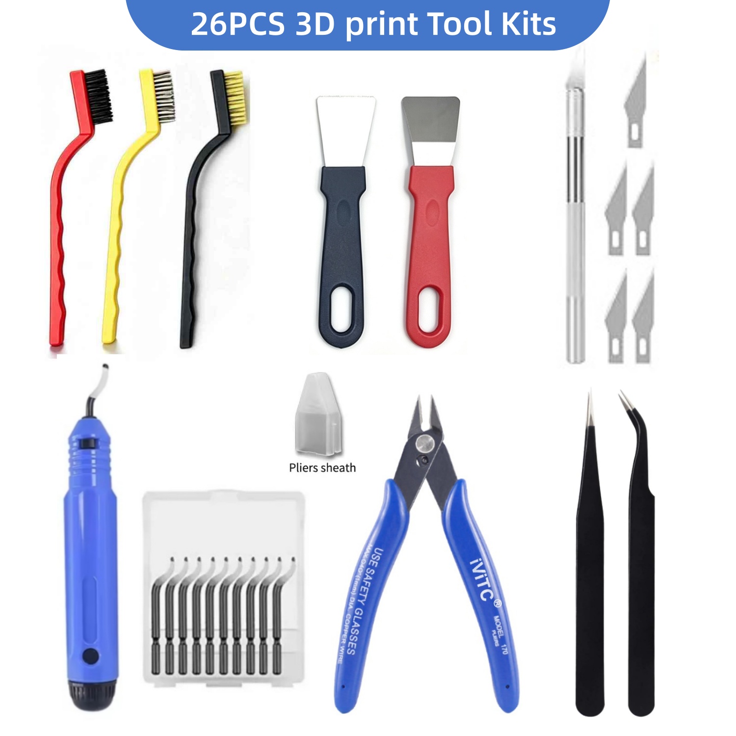 26-teiliges 3D-Druckwerkzeug-S – 3D Printing Nerd Bewertung und Preis